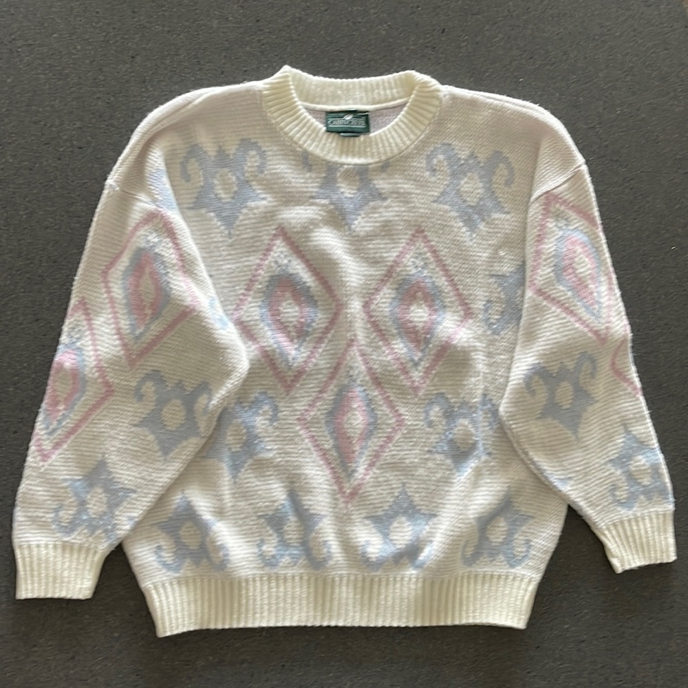 Vintage Cabin Creek Ski Sweater. Size M.